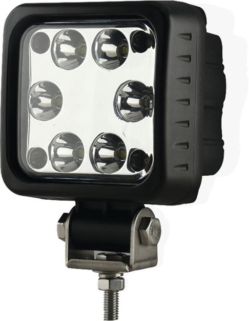 Image sur PHARE DE TRAVAIL CARRE 6 LED ROUGE 3000LM 30W LONGUE